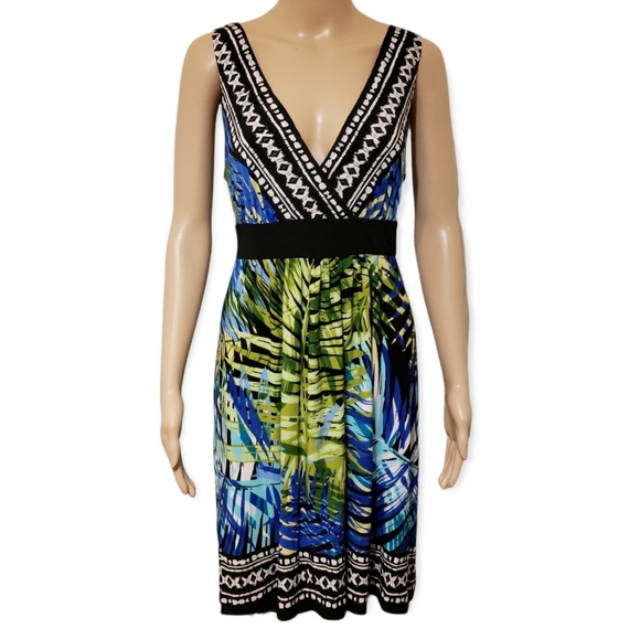 NWT| Connected Petite {TROPICAL PRINT DRESS} 14P - Picture 1 of 9